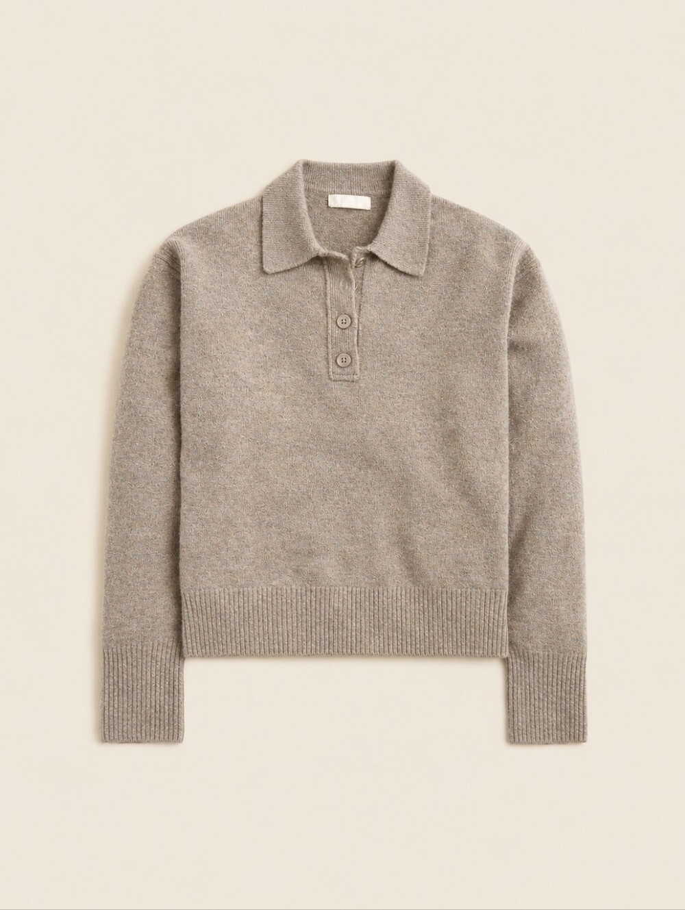 J Crew Long-sleeve sweater-polo in Supersoft yarn